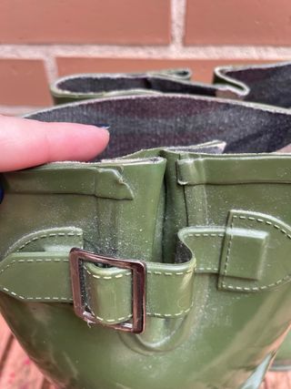 Botas de agua verdes Zara talla 37