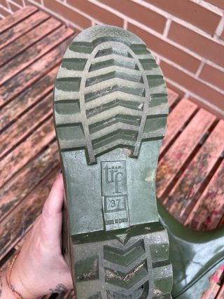 Botas de agua verdes Zara talla 37