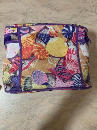 Beautycase vintage con motivo marino M. Van Crollo