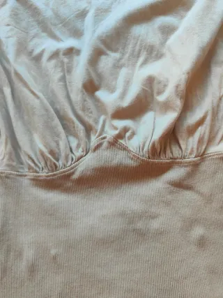 Vestido Bershka sin mangas beige Talla S