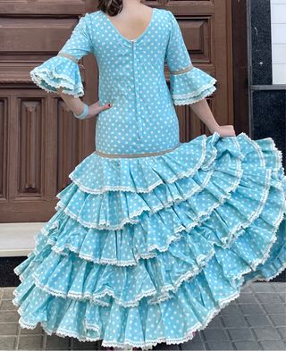 Traje de Flamenca Niña 10-11-12-13 años mas o meno