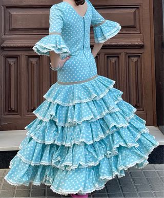 Traje de Flamenca Niña 10-11-12-13 años mas o meno