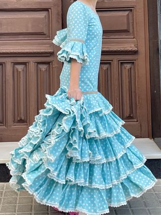 Traje de Flamenca Niña 10-11-12-13 años mas o meno