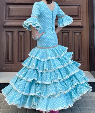 Traje de Flamenca Niña 10-11-12-13 años mas o meno