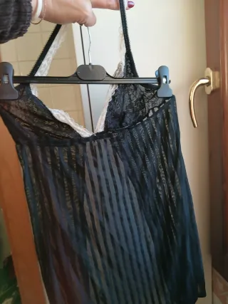 Lingerie nera con pizzo