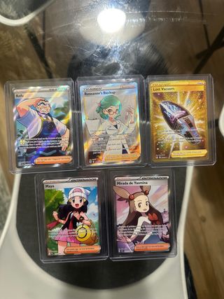 Lote 5 Cartas Pokémon Kofu, Roseanne, Maya