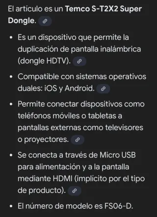 Adaptador HDTV S.T 2x2 Super Dongle