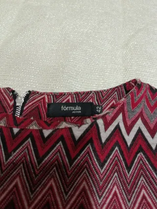 Vestido geométrico multicolor