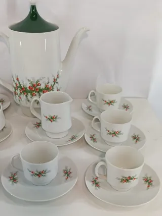 Servizio Caffè da 9, Porcellana Bavaria Vintage.