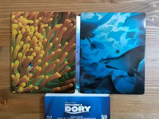 Steelbook Buscando a Dory 2D + 3D + extras