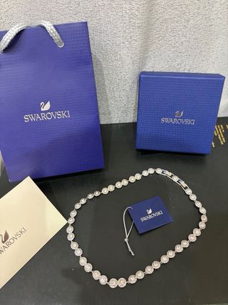 Collana Swarovski Angeli Argento Nuova