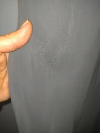 Falda larga gris Con sutil cola