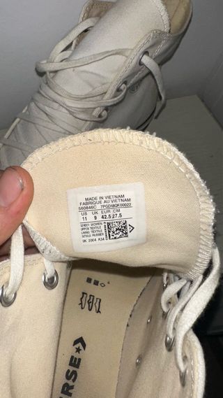 Converse Plataforma Blancas Talla 42.5