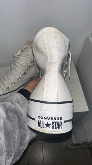 Converse Plataforma Blancas Talla 42.5