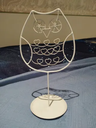 Colgador de pendientes y joyas búho