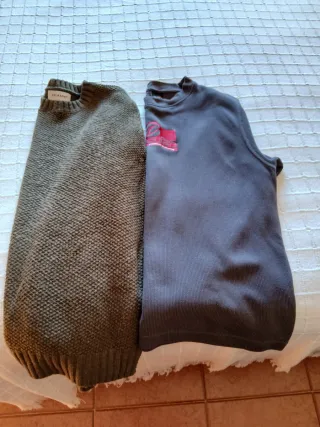 Jersey hombre marrón y gris