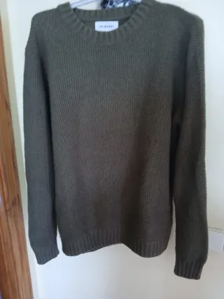 Jersey hombre marrón y gris