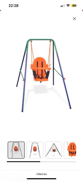 Columpio para bebé Vida XL