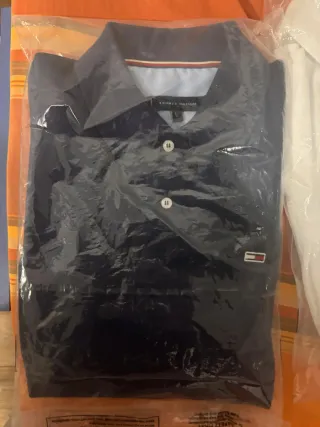 Polo Tommy blancoy azul son 2