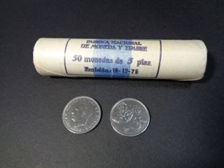 CARTUCHO 50 MONEDAS DE 5 PTAS. 1980 * 81