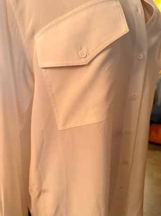 Camisa Seda Zara SRPLS Talla L