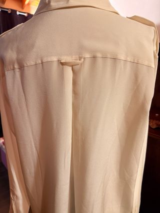 Camisa Seda Zara SRPLS Talla L