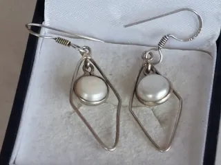 Pendientes Plata 925 con Perla