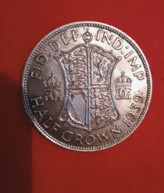 1/2 Corona Plata George VI 1939