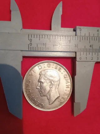 1/2 Corona Plata George VI 1939