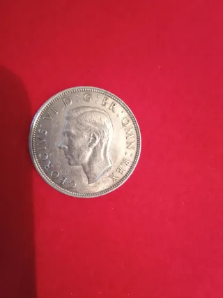 1/2 Corona Plata George VI 1939