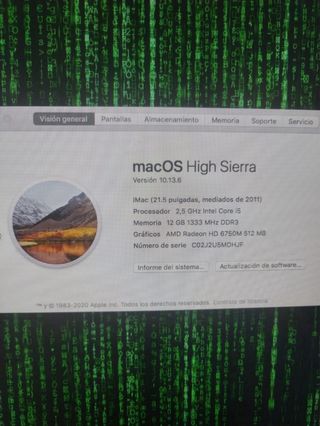 Ordenador Apple iMac Gris/Plata