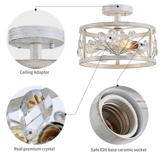 Lampadario WUZUPS cristallo e metallo
