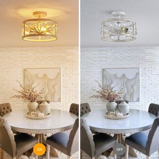 Lampadario WUZUPS cristallo e metallo