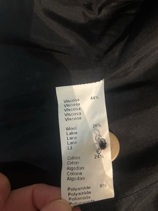 Chaqueta Gerard Darel Negra Tweed Talla 42