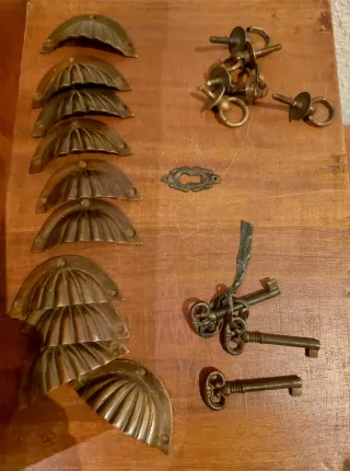 Mueble Escalera Madera Colonial