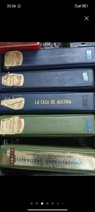 Diapositivas antiguas y proyector