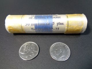 CARTUCHO 50 MONEDAS DE 5 PTAS. 1980 * 80