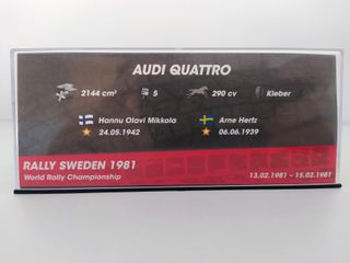 AUDI Quattro (1981) 1/43 con defectos