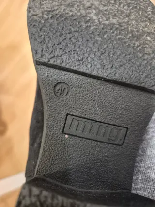 Botines Mustang imitación Ante Negro Talla 40