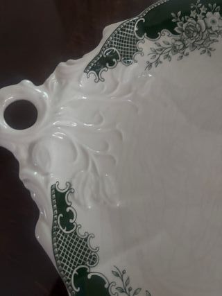 Fuente y 6 platos postre Pickman la cartuja