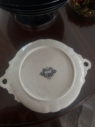 Fuente y 6 platos postre Pickman la cartuja