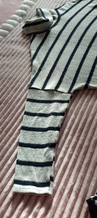 Jersey cuello alto rayas