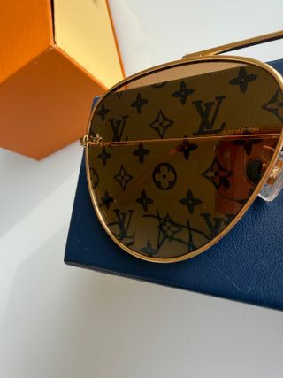 Gafas de Sol Louis Vuitton Pilot S00 Oro