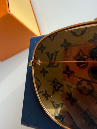 Gafas de Sol Louis Vuitton Pilot S00 Oro