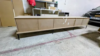 Mueble de comedor lacado blanco