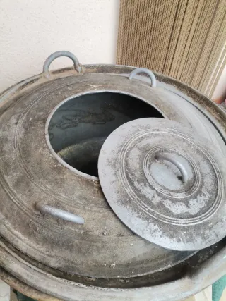 Caldero grande de acero al carbono