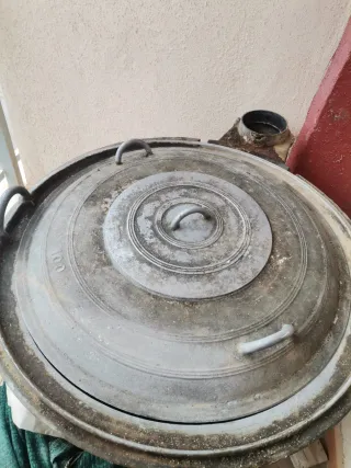 Caldero grande de acero al carbono