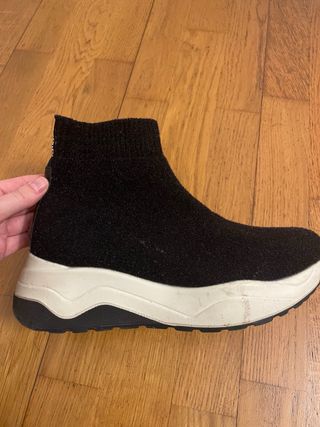 Botín negro calentito talla 39
