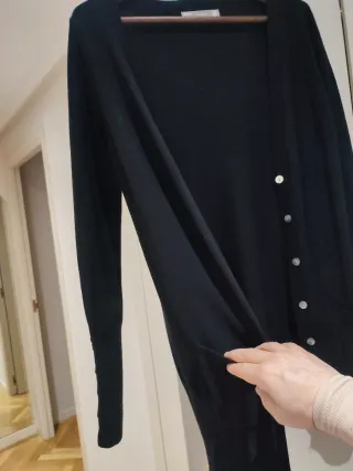 Blazer negro con botones nacarados