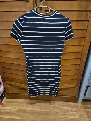 Vestido Shein Rayas Azul y Blanco